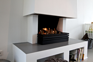 strake haard met 2 opbergvakken